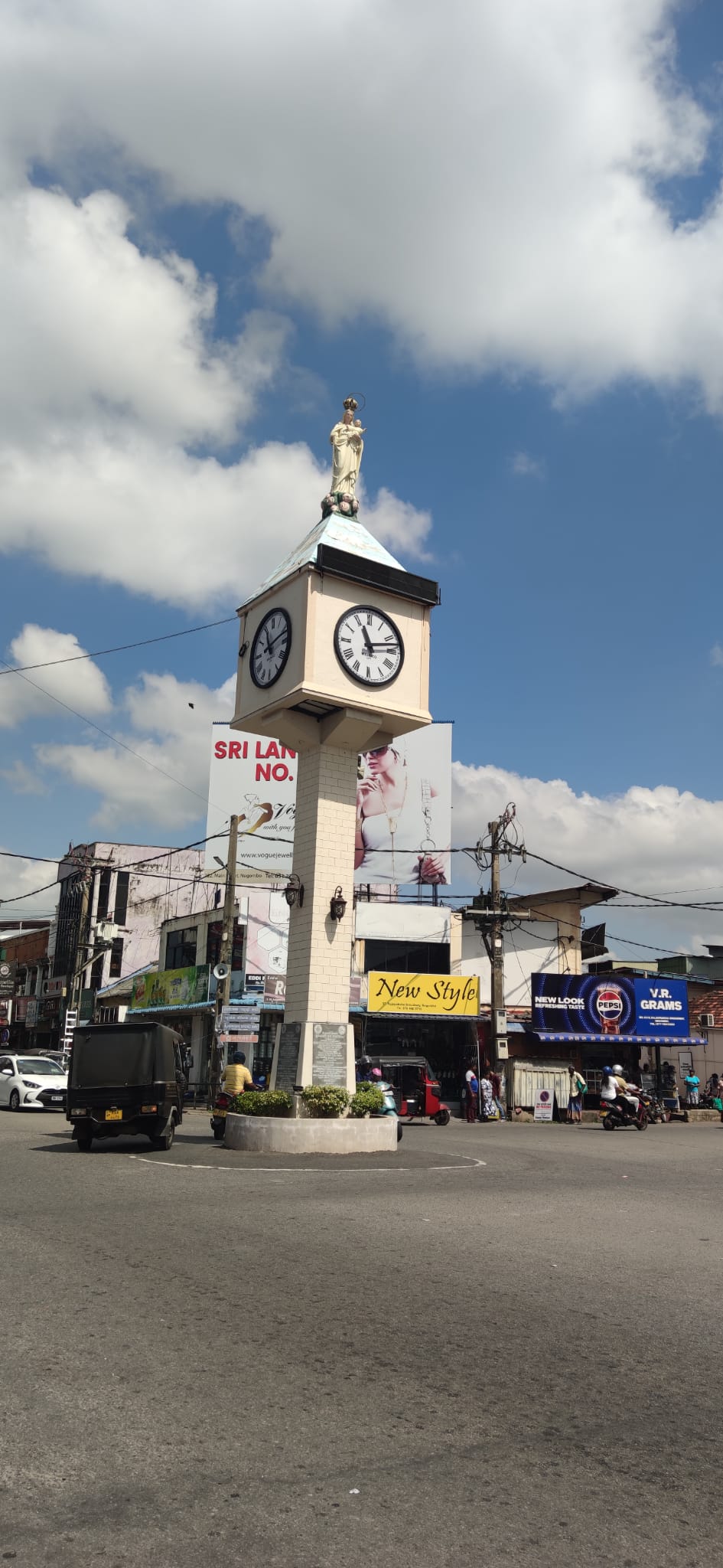 Negombo clock tower 