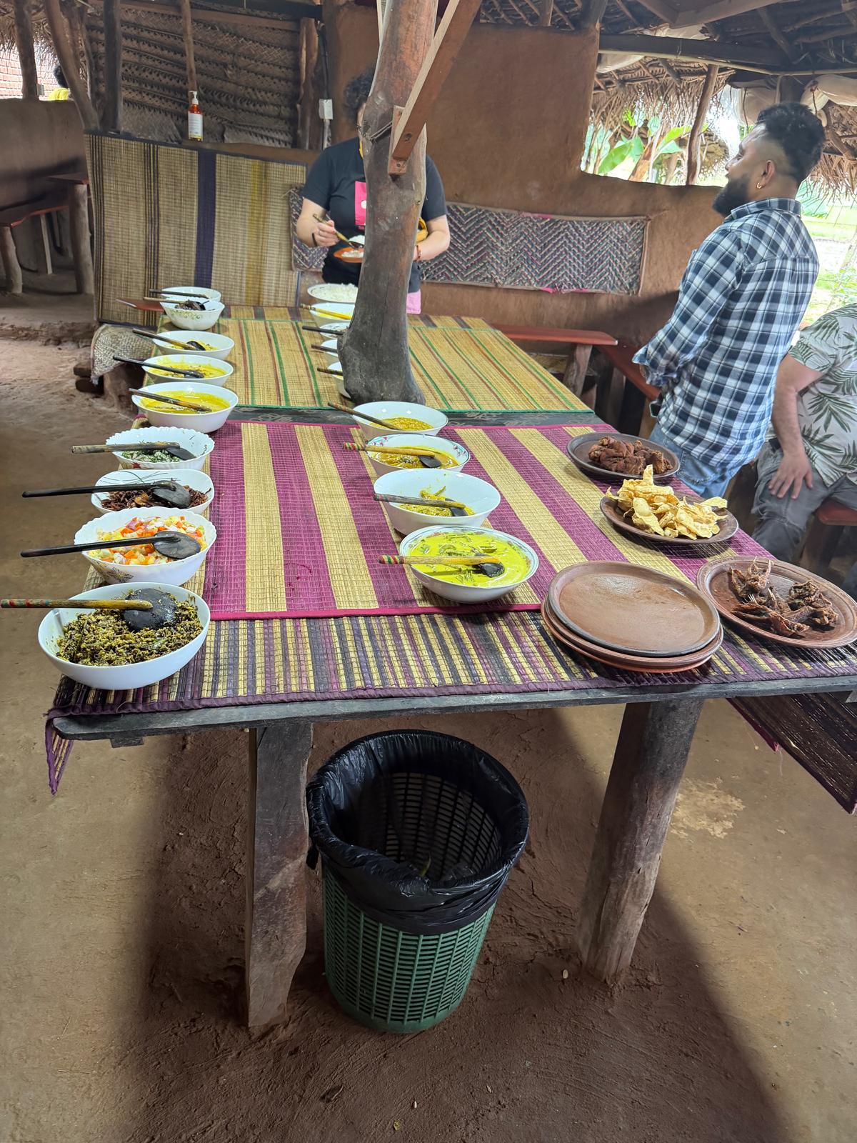 Sri Lankan traditional lunch. Rice and Curry 